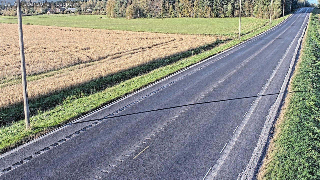Weather Camera Image Väg 8 Pedersöre, Lepplax, Pedersören kunta, Pohjanmaa