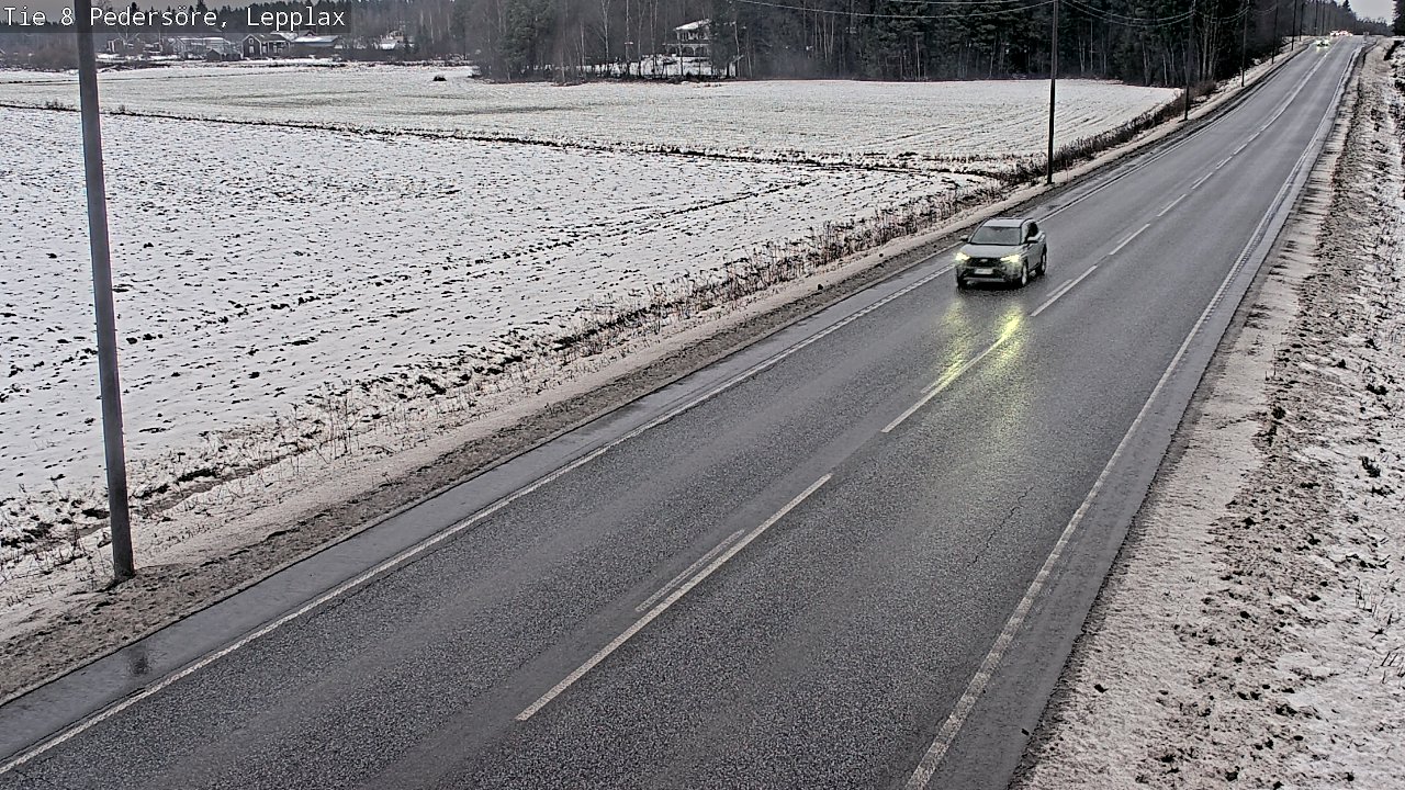 Weather Camera Image Road 8 Pedersöre, Lepplax, Pedersören kunta, Pohjanmaa