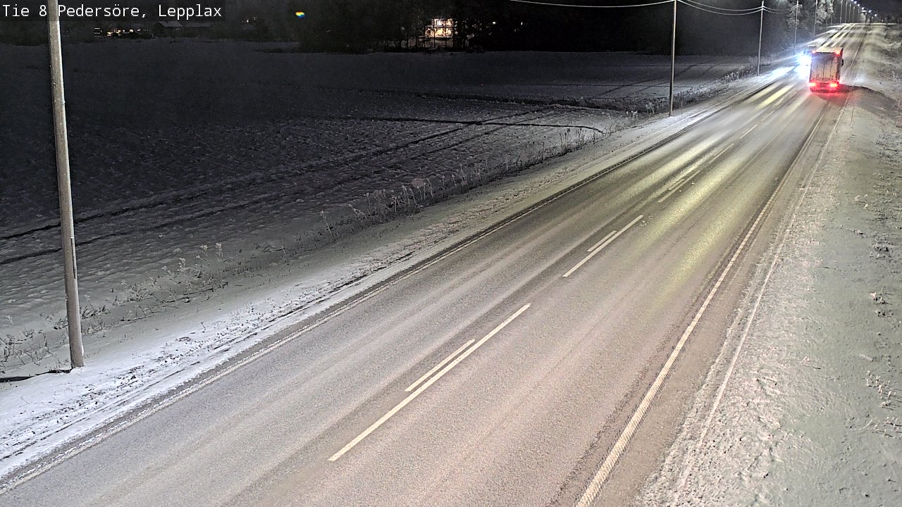 Weather Camera Image Road 8 Pedersöre, Lepplax, Pedersören kunta, Pohjanmaa