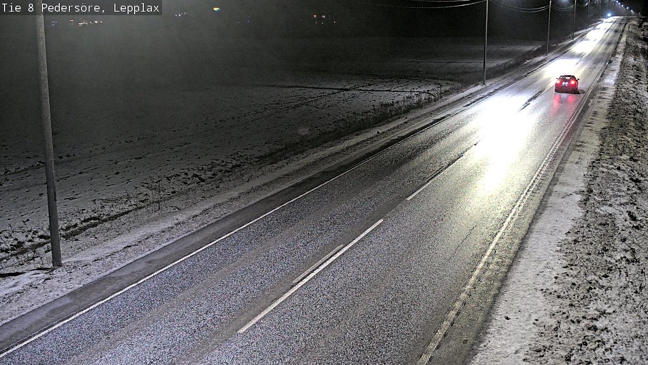 Weather Camera Image Road 8 Pedersöre, Lepplax, Pedersören kunta, Pohjanmaa