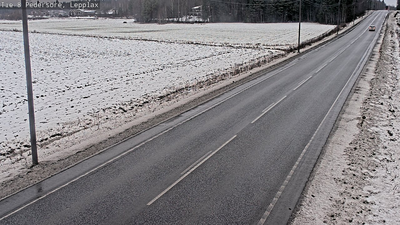 Weather Camera Image Road 8 Pedersöre, Lepplax, Pedersören kunta, Pohjanmaa