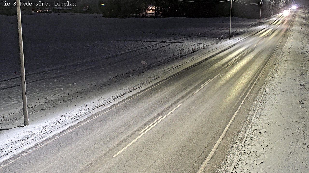 Weather Camera Image Väg 8 Pedersöre, Lepplax, Pedersören kunta, Pohjanmaa