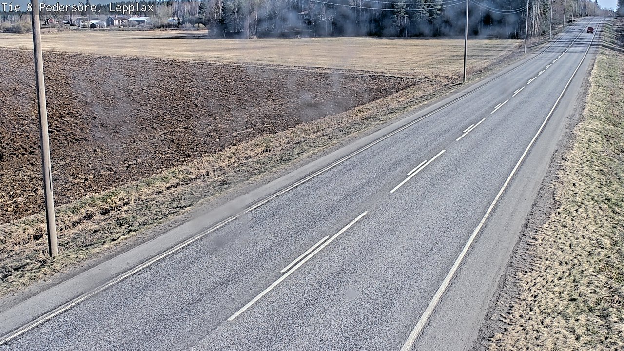 Weather Camera Image Väg 8 Pedersöre, Lepplax, Pedersören kunta, Pohjanmaa