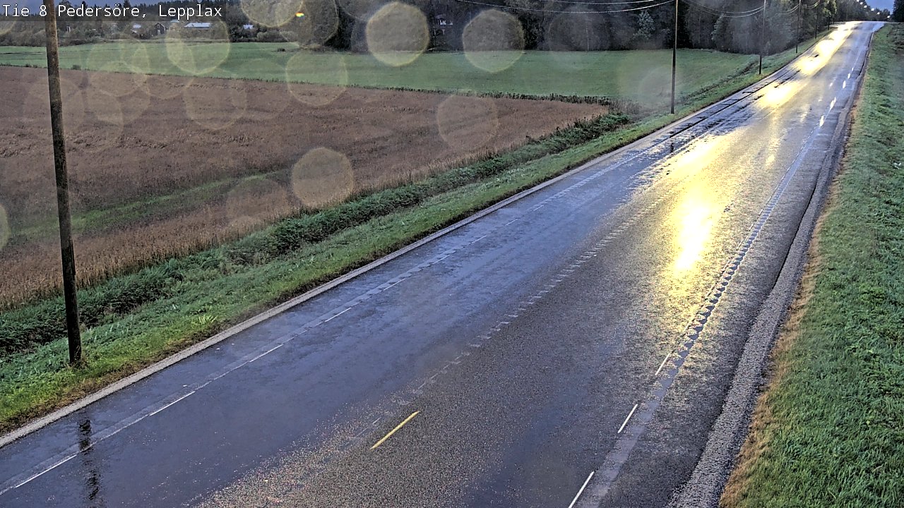 Weather Camera Image Road 8 Pedersöre, Lepplax, Pedersören kunta, Pohjanmaa