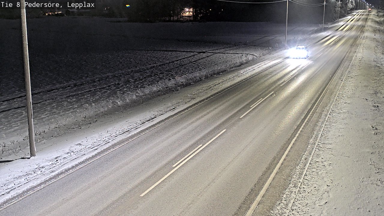 Weather Camera Image Road 8 Pedersöre, Lepplax, Pedersören kunta, Pohjanmaa