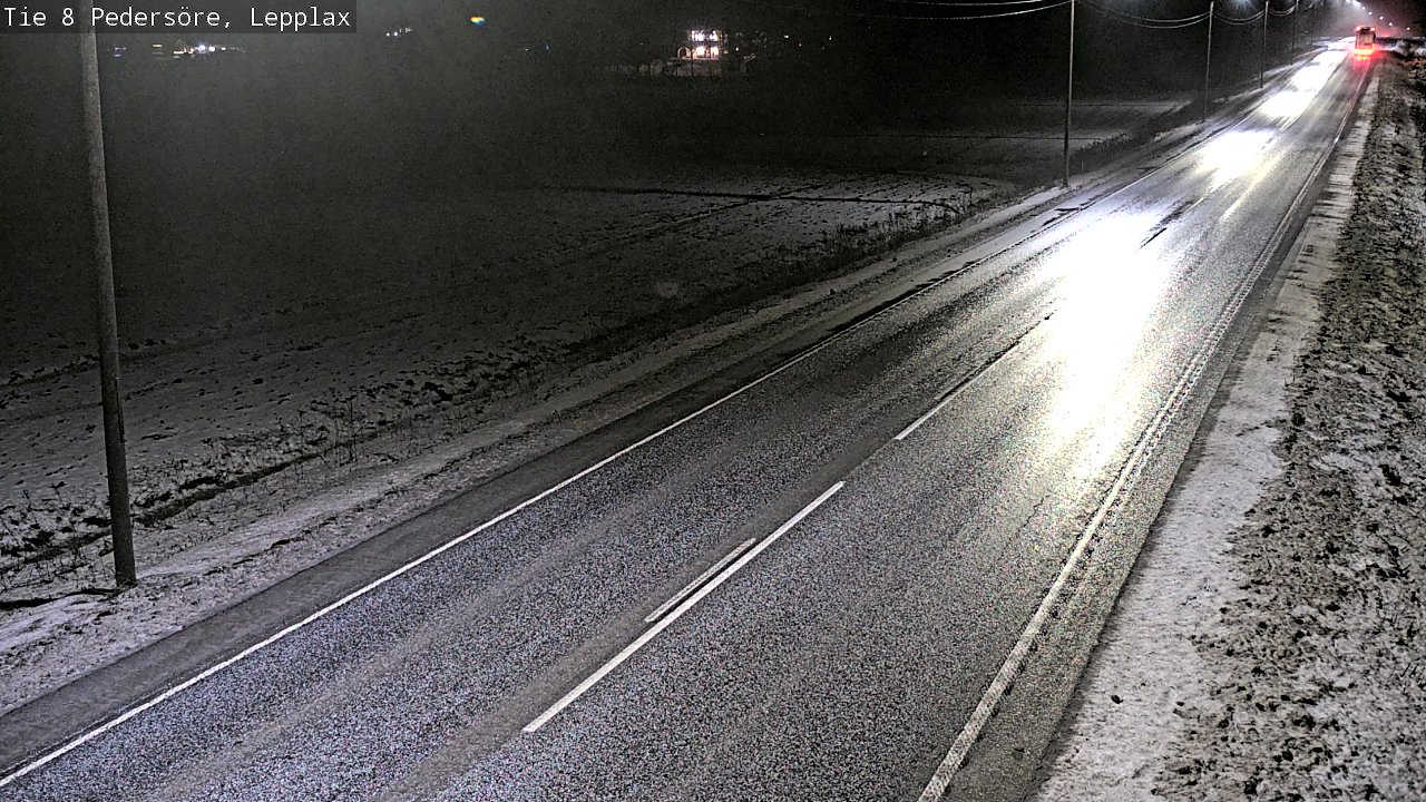 Weather Camera Image Road 8 Pedersöre, Lepplax, Pedersören kunta, Pohjanmaa