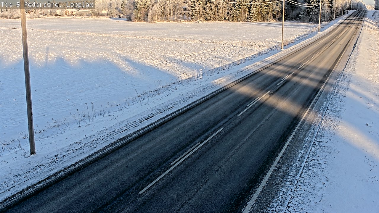 Weather Camera Image Road 8 Pedersöre, Lepplax, Pedersören kunta, Pohjanmaa