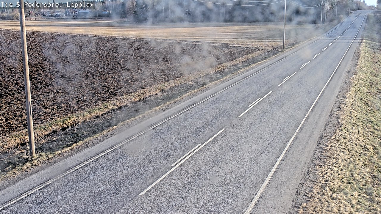 Weather Camera Image Väg 8 Pedersöre, Lepplax, Pedersören kunta, Pohjanmaa