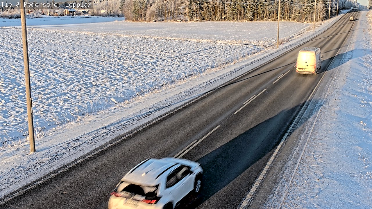 Weather Camera Image Road 8 Pedersöre, Lepplax, Pedersören kunta, Pohjanmaa