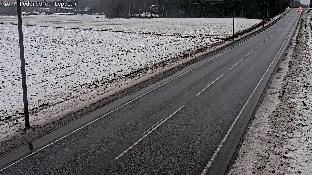Weather Camera Image Väg 8 Pedersöre, Lepplax, Pedersören kunta, Pohjanmaa