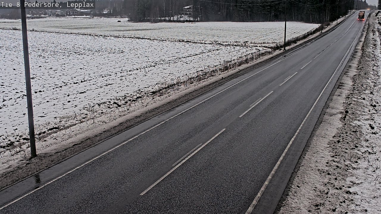 Weather Camera Image Väg 8 Pedersöre, Lepplax, Pedersören kunta, Pohjanmaa