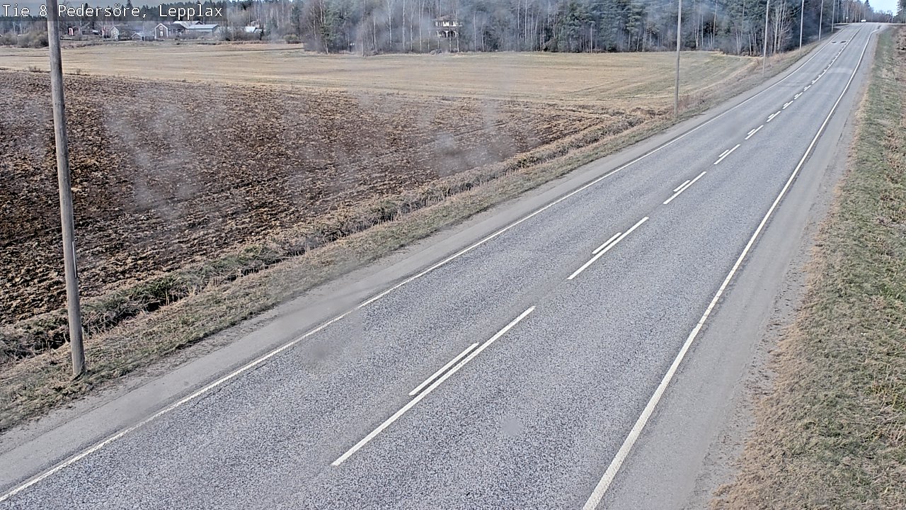 Weather Camera Image Väg 8 Pedersöre, Lepplax, Pedersören kunta, Pohjanmaa