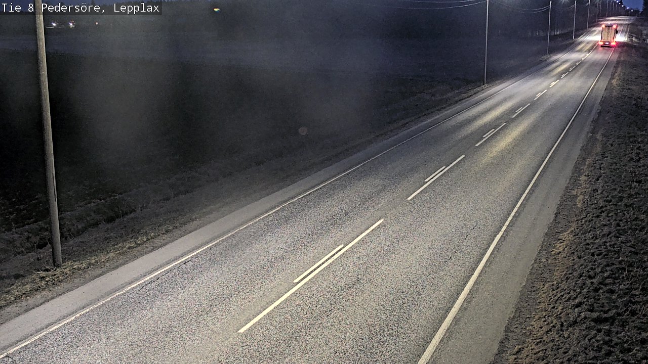 Weather Camera Image Väg 8 Pedersöre, Lepplax, Pedersören kunta, Pohjanmaa
