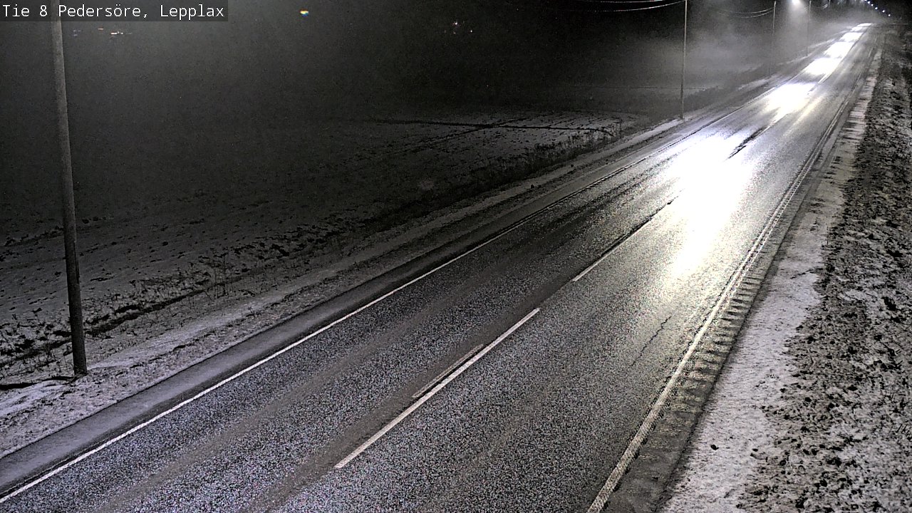 Weather Camera Image Road 8 Pedersöre, Lepplax, Pedersören kunta, Pohjanmaa