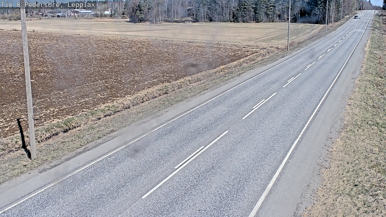 Weather Camera Image Väg 8 Pedersöre, Lepplax, Pedersören kunta, Pohjanmaa
