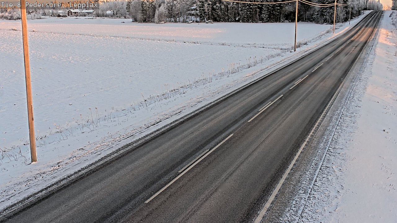 Weather Camera Image Road 8 Pedersöre, Lepplax, Pedersören kunta, Pohjanmaa