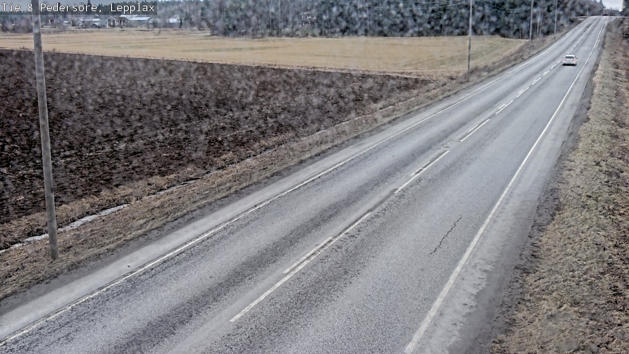 Weather Camera Image Road 8 Pedersöre, Lepplax, Pedersören kunta, Pohjanmaa