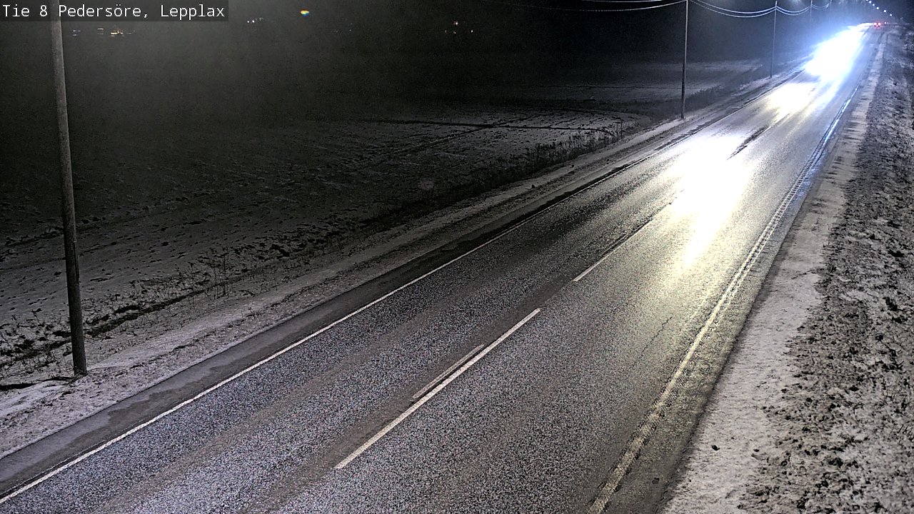 Weather Camera Image Road 8 Pedersöre, Lepplax, Pedersören kunta, Pohjanmaa