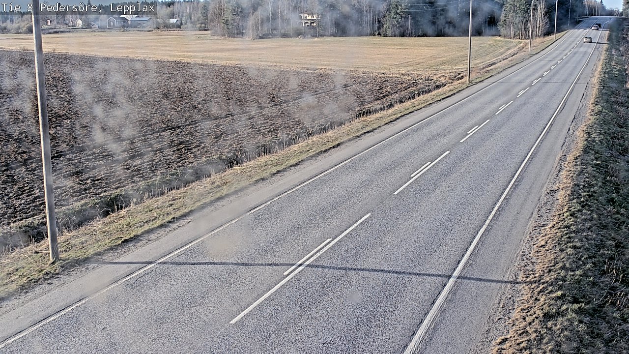 Weather Camera Image Väg 8 Pedersöre, Lepplax, Pedersören kunta, Pohjanmaa