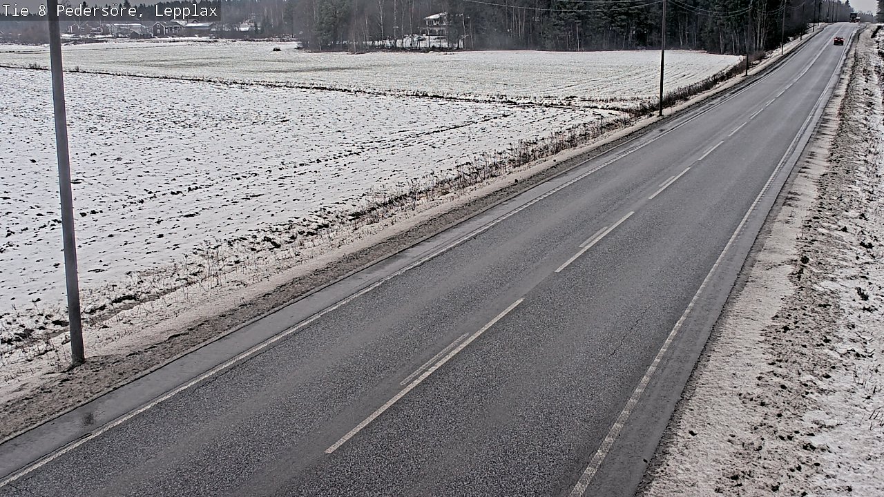 Weather Camera Image Väg 8 Pedersöre, Lepplax, Pedersören kunta, Pohjanmaa