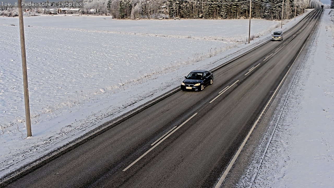 Weather Camera Image Road 8 Pedersöre, Lepplax, Pedersören kunta, Pohjanmaa