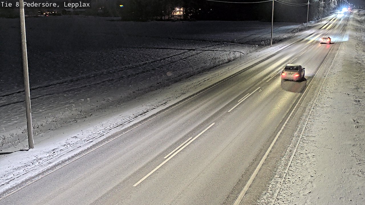 Weather Camera Image Road 8 Pedersöre, Lepplax, Pedersören kunta, Pohjanmaa