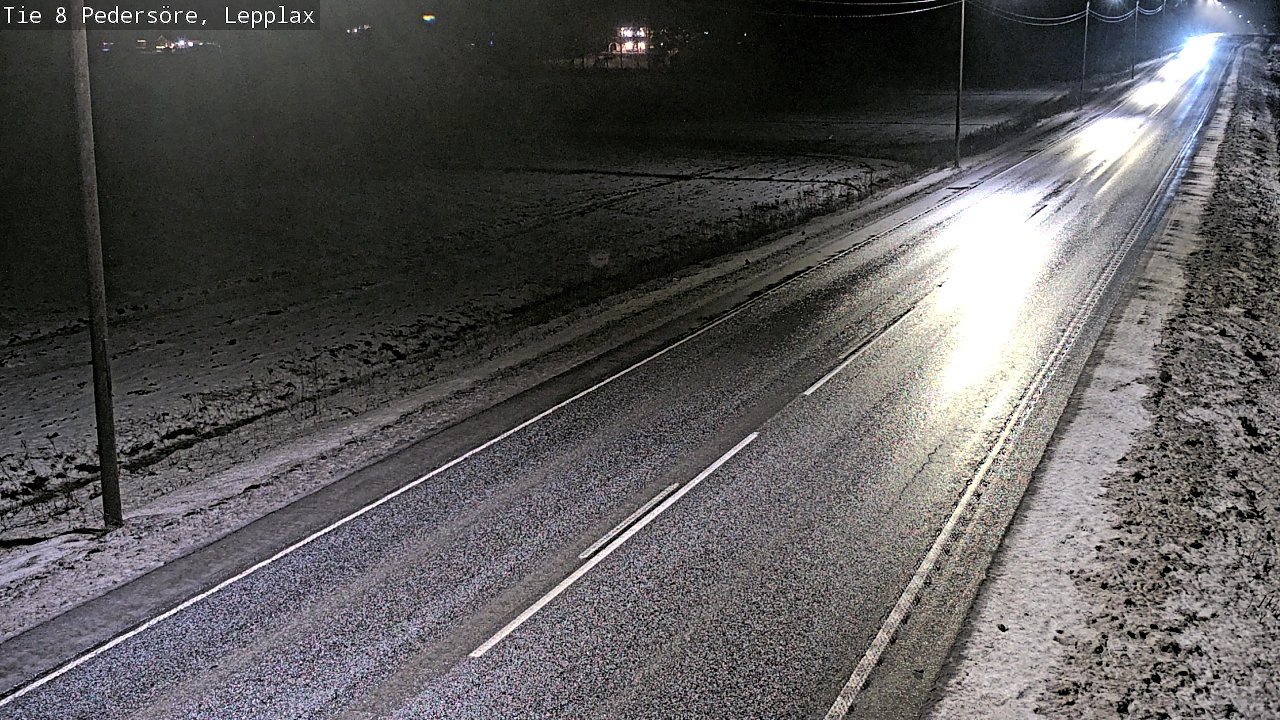 Weather Camera Image Road 8 Pedersöre, Lepplax, Pedersören kunta, Pohjanmaa