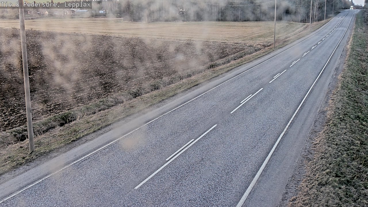 Weather Camera Image Väg 8 Pedersöre, Lepplax, Pedersören kunta, Pohjanmaa
