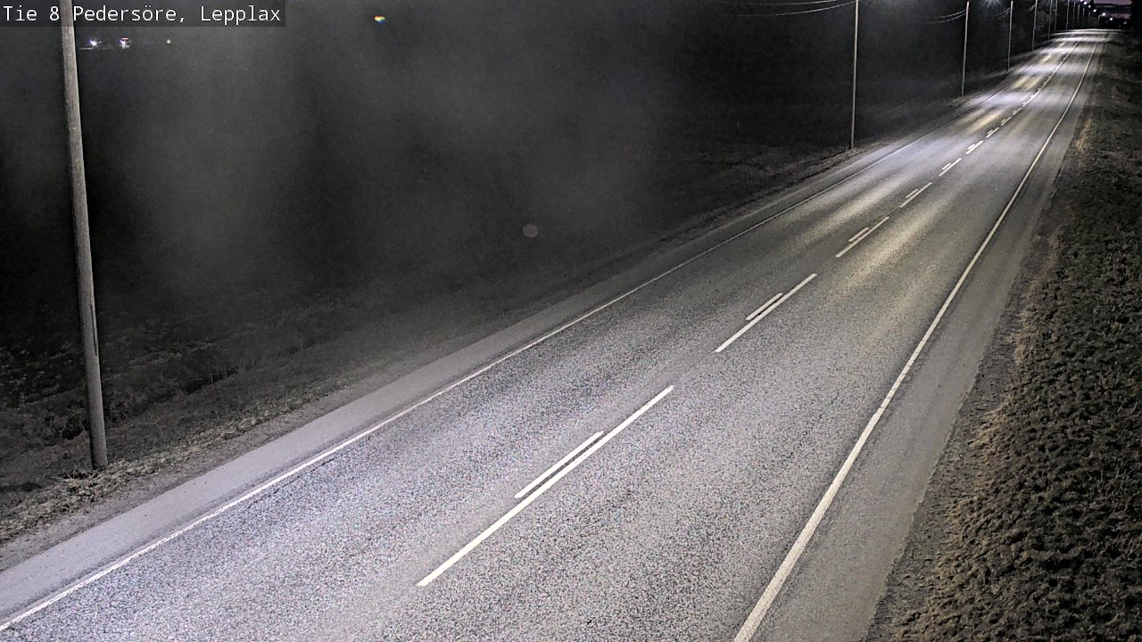 Weather Camera Image Väg 8 Pedersöre, Lepplax, Pedersören kunta, Pohjanmaa