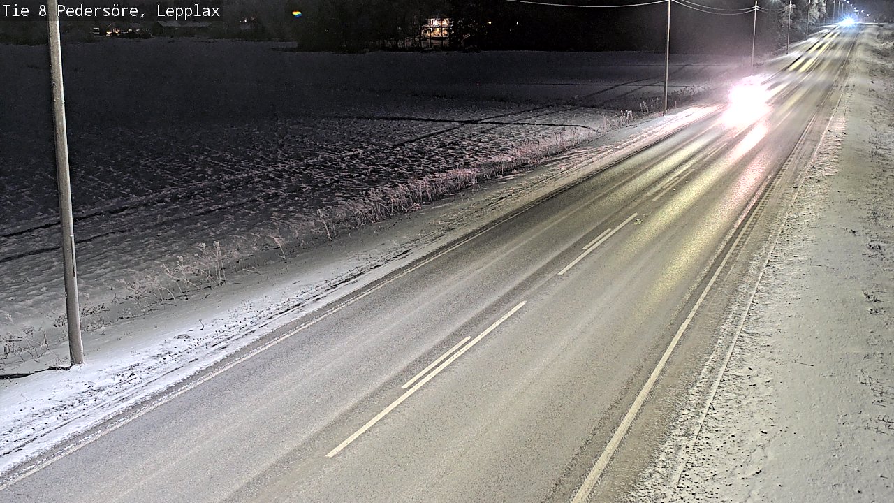 Weather Camera Image Road 8 Pedersöre, Lepplax, Pedersören kunta, Pohjanmaa