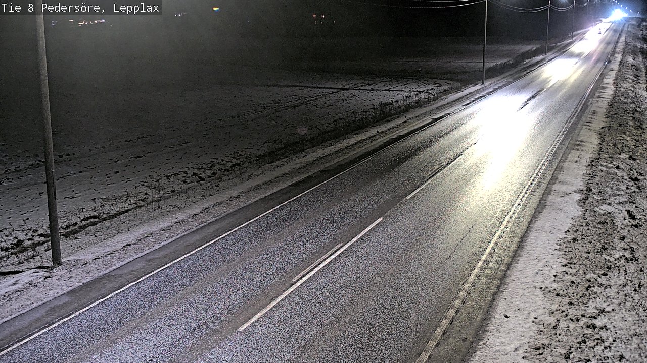 Weather Camera Image Road 8 Pedersöre, Lepplax, Pedersören kunta, Pohjanmaa