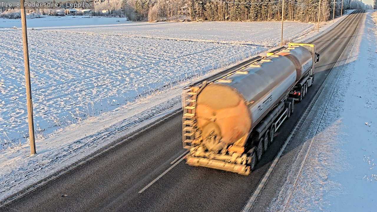Weather Camera Image Road 8 Pedersöre, Lepplax, Pedersören kunta, Pohjanmaa