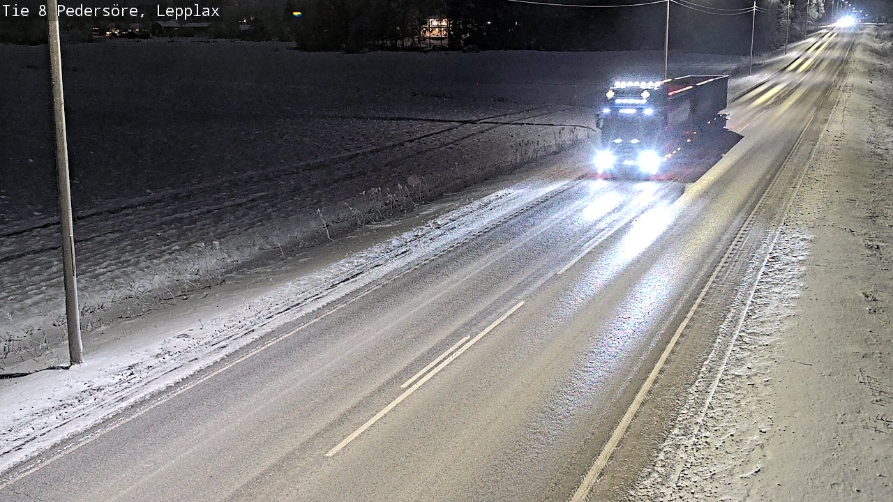 Weather Camera Image Väg 8 Pedersöre, Lepplax, Pedersören kunta, Pohjanmaa