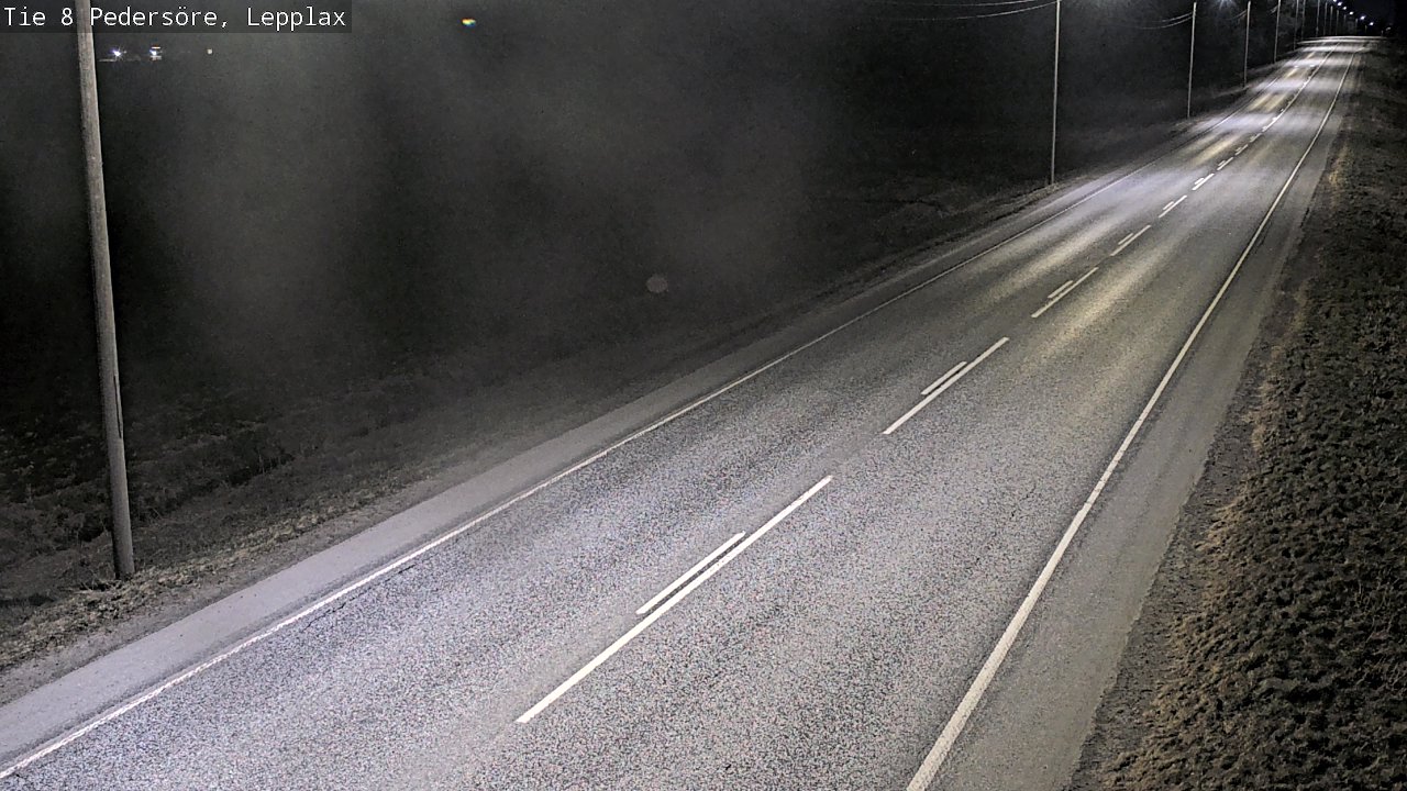Weather Camera Image Road 8 Pedersöre, Lepplax, Pedersören kunta, Pohjanmaa
