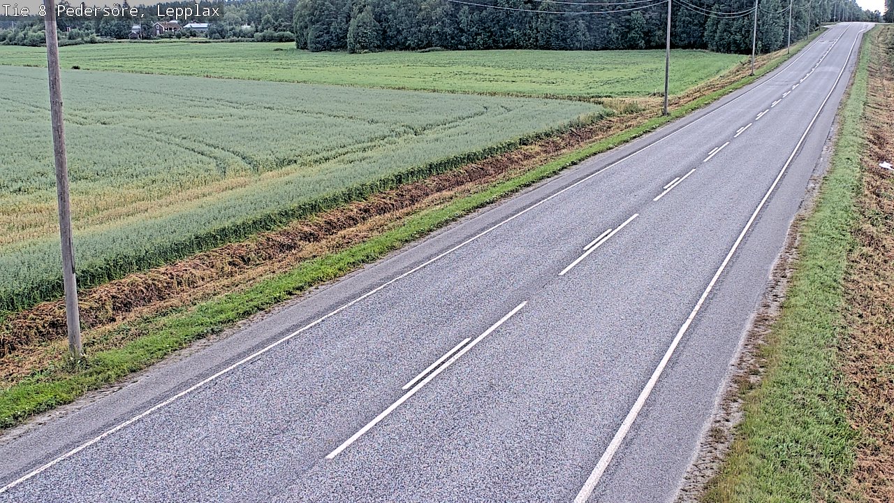Weather Camera Image Väg 8 Pedersöre, Lepplax, Pedersören kunta, Pohjanmaa