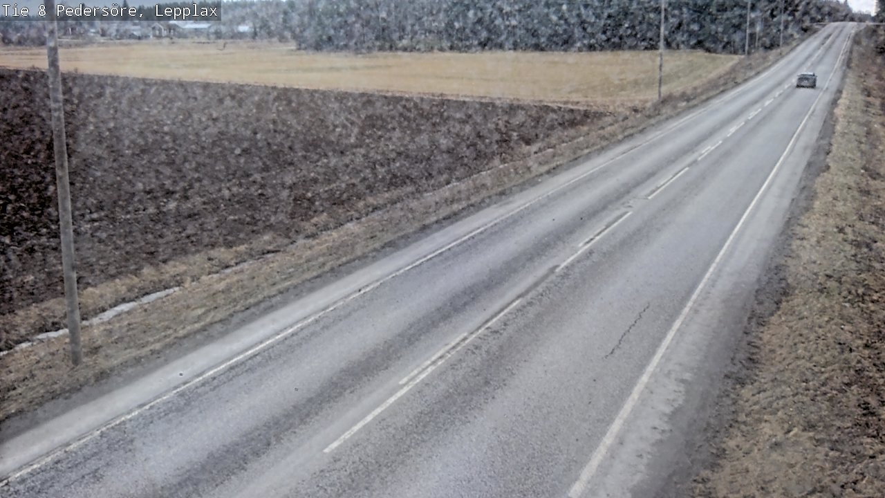 Weather Camera Image Road 8 Pedersöre, Lepplax, Pedersören kunta, Pohjanmaa