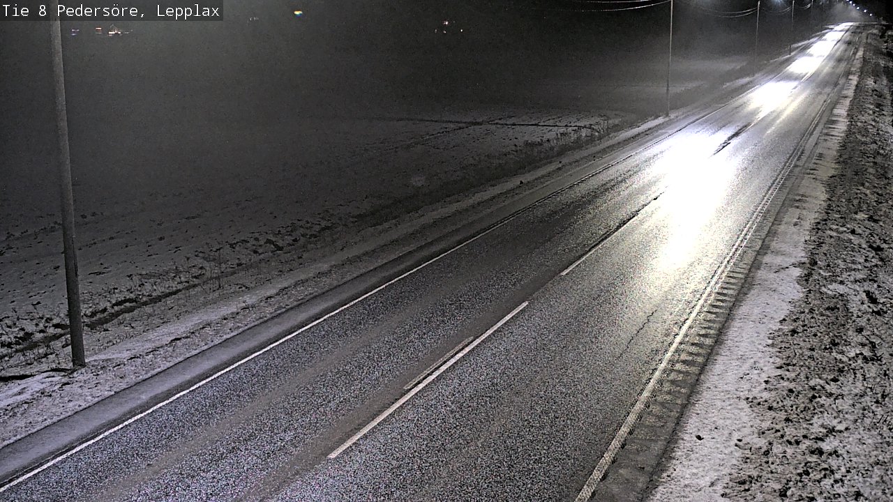 Weather Camera Image Road 8 Pedersöre, Lepplax, Pedersören kunta, Pohjanmaa
