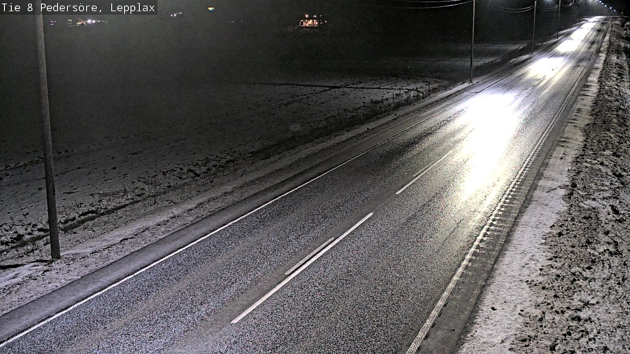Weather Camera Image Road 8 Pedersöre, Lepplax, Pedersören kunta, Pohjanmaa