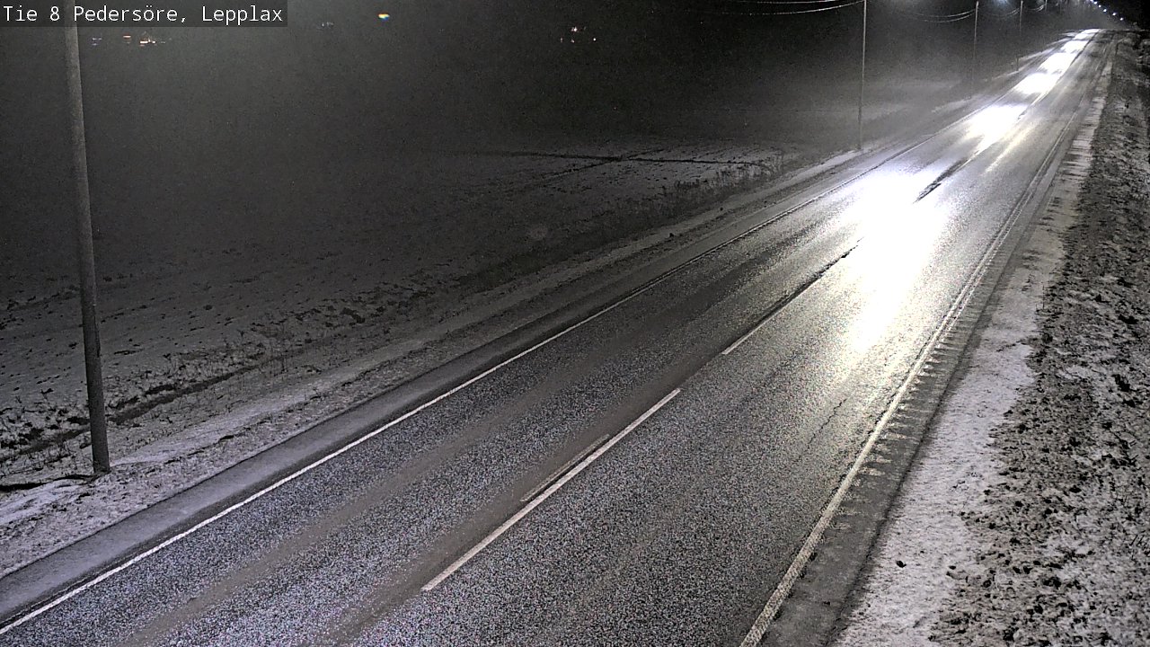 Weather Camera Image Road 8 Pedersöre, Lepplax, Pedersören kunta, Pohjanmaa