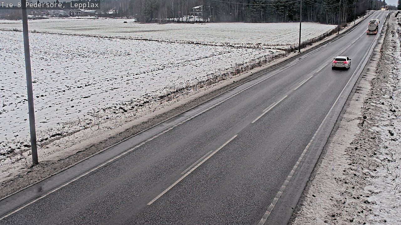 Weather Camera Image Väg 8 Pedersöre, Lepplax, Pedersören kunta, Pohjanmaa