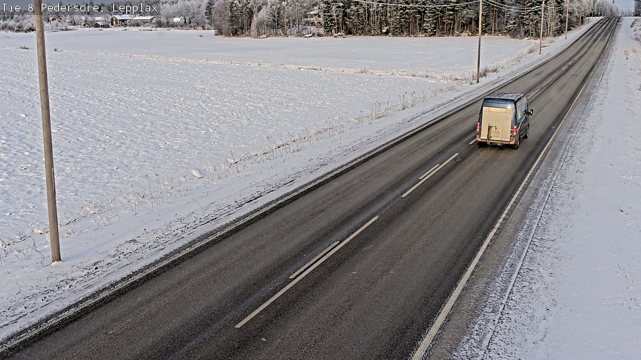 Weather Camera Image Road 8 Pedersöre, Lepplax, Pedersören kunta, Pohjanmaa
