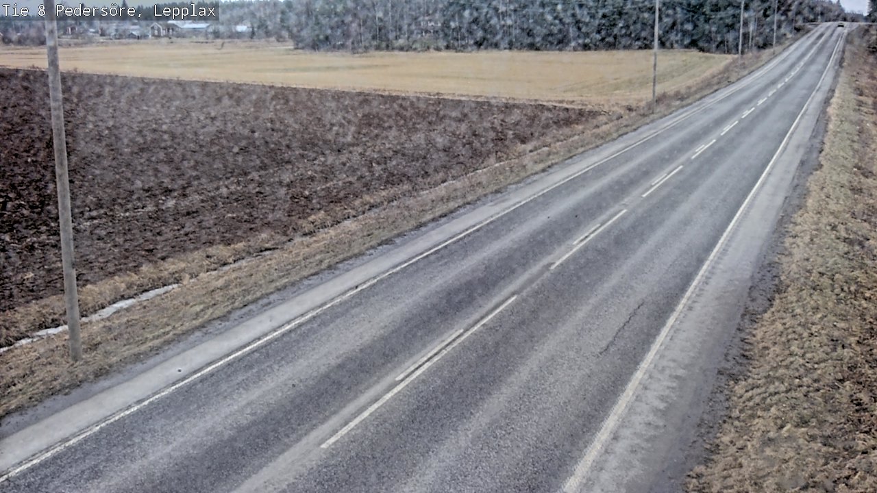 Weather Camera Image Road 8 Pedersöre, Lepplax, Pedersören kunta, Pohjanmaa