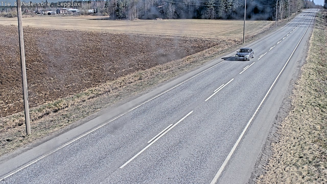 Weather Camera Image Väg 8 Pedersöre, Lepplax, Pedersören kunta, Pohjanmaa