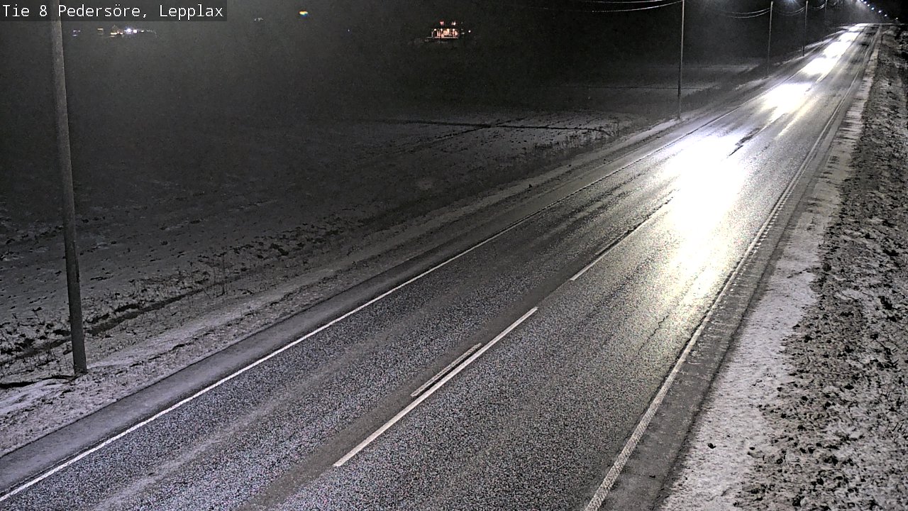 Weather Camera Image Road 8 Pedersöre, Lepplax, Pedersören kunta, Pohjanmaa