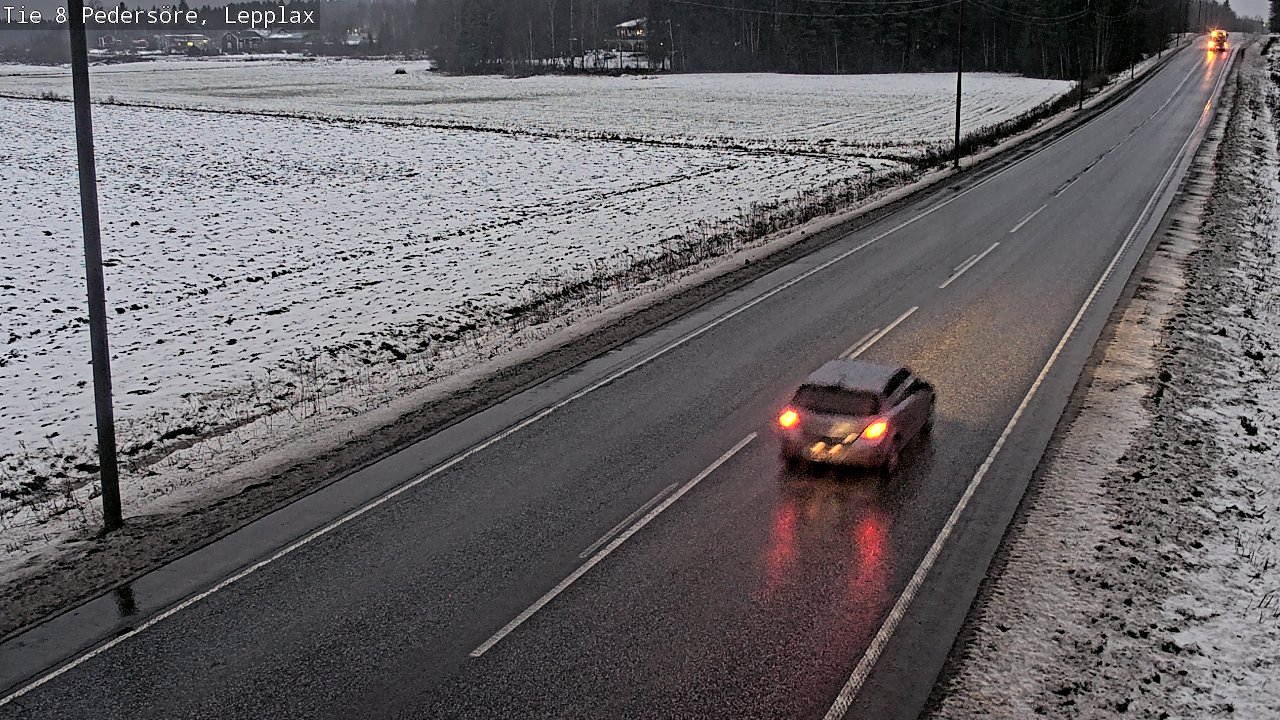 Weather Camera Image Väg 8 Pedersöre, Lepplax, Pedersören kunta, Pohjanmaa