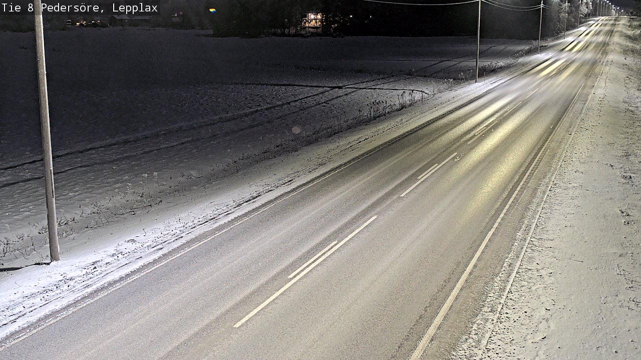 Weather Camera Image Road 8 Pedersöre, Lepplax, Pedersören kunta, Pohjanmaa