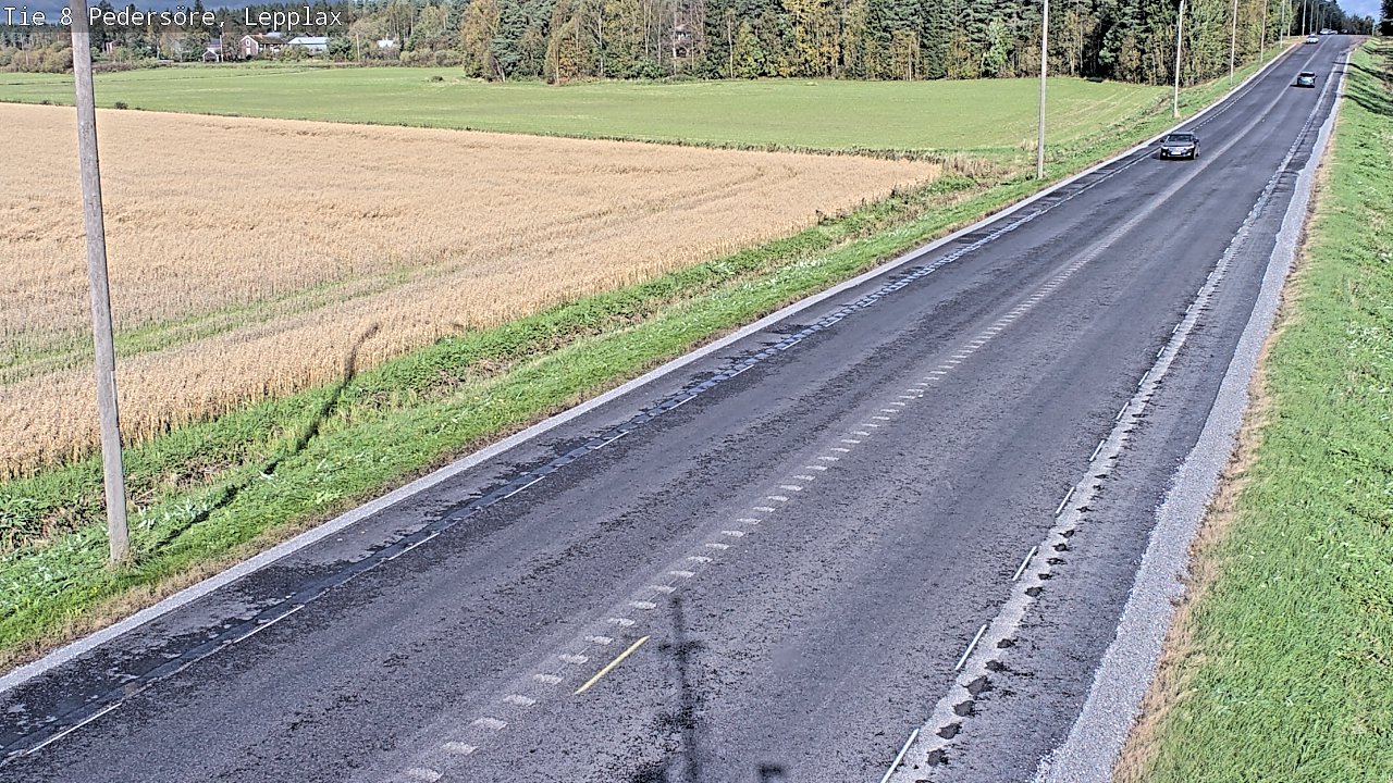 Weather Camera Image Road 8 Pedersöre, Lepplax, Pedersören kunta, Pohjanmaa