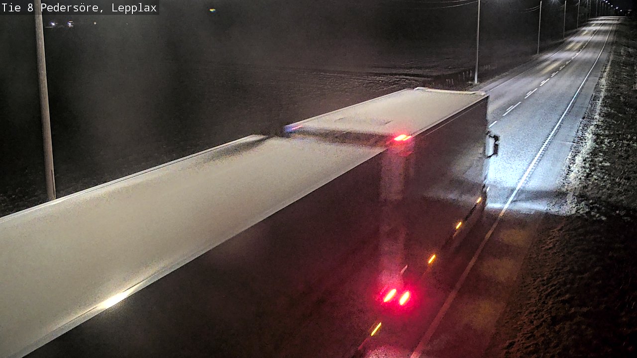 Weather Camera Image Väg 8 Pedersöre, Lepplax, Pedersören kunta, Pohjanmaa
