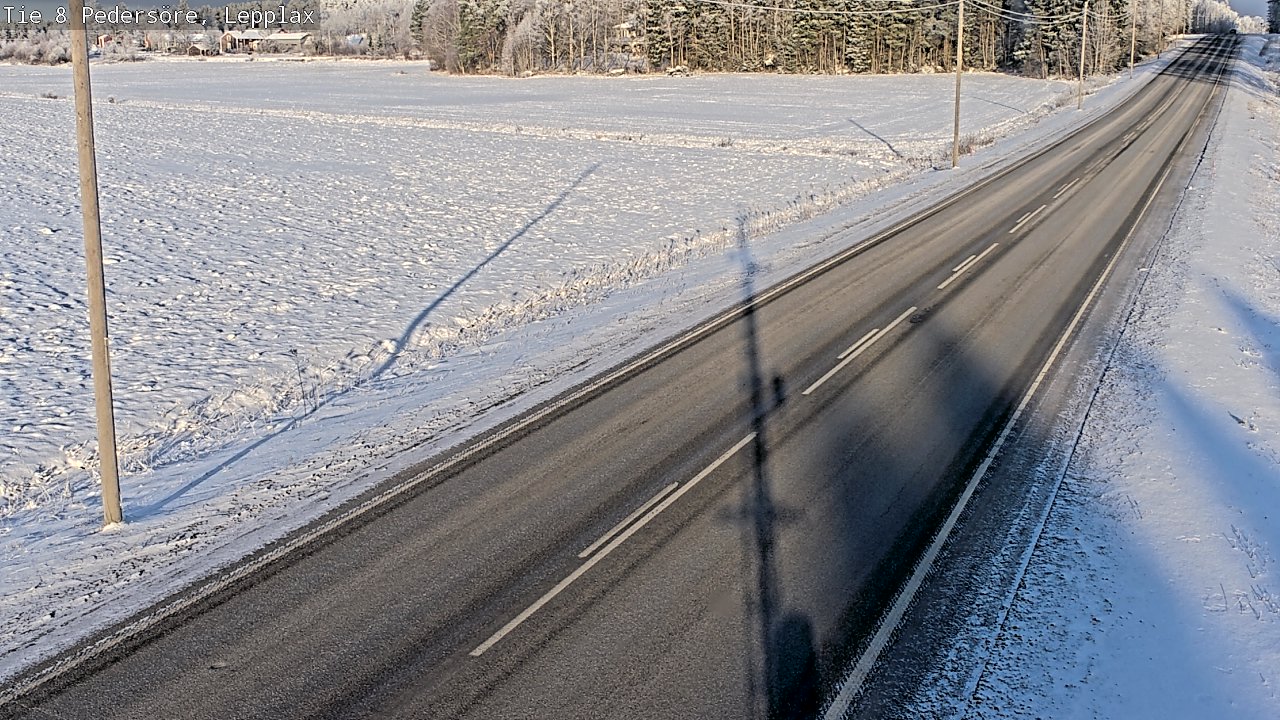 Weather Camera Image Road 8 Pedersöre, Lepplax, Pedersören kunta, Pohjanmaa