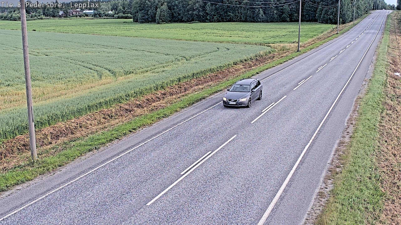 Weather Camera Image Road 8 Pedersöre, Lepplax, Pedersören kunta, Pohjanmaa